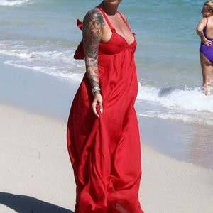 Amber Rose Naked Celebrity sexy 072 