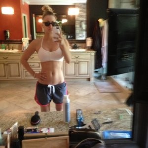 Kaley Cuoco sexy selfie with hot and sexy lips