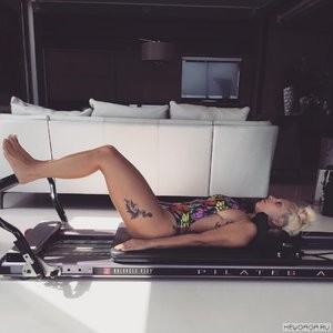 Lady Gaga Private Exercising lesson pics - Celeb Nudes